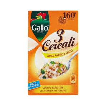 GALLO 3 CEREALI RISO,FARRO...